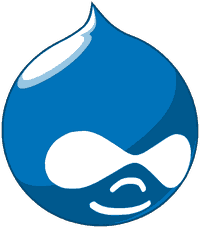 Drupal blue drop brand icon